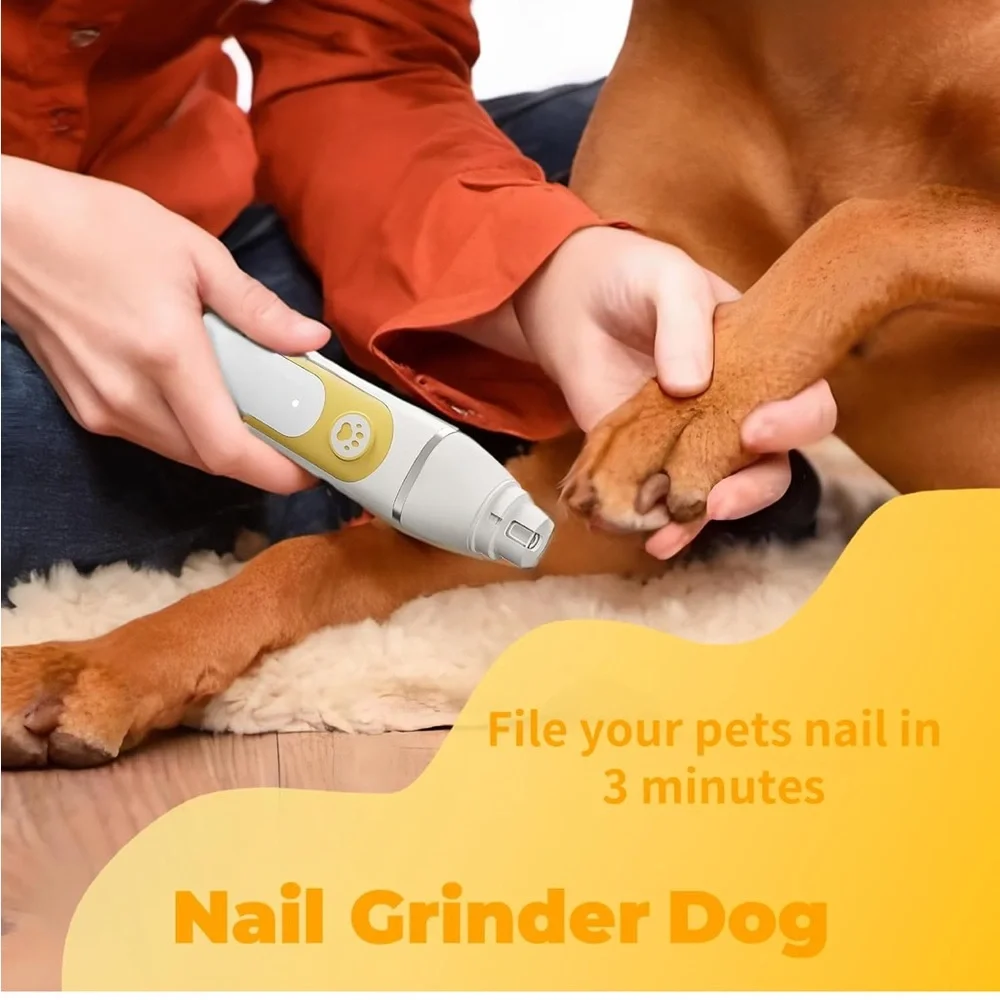 NEW! Pet Clippers Grooming Kit 4 Tools Cordless Paw Trimmer Grinder Waterproof